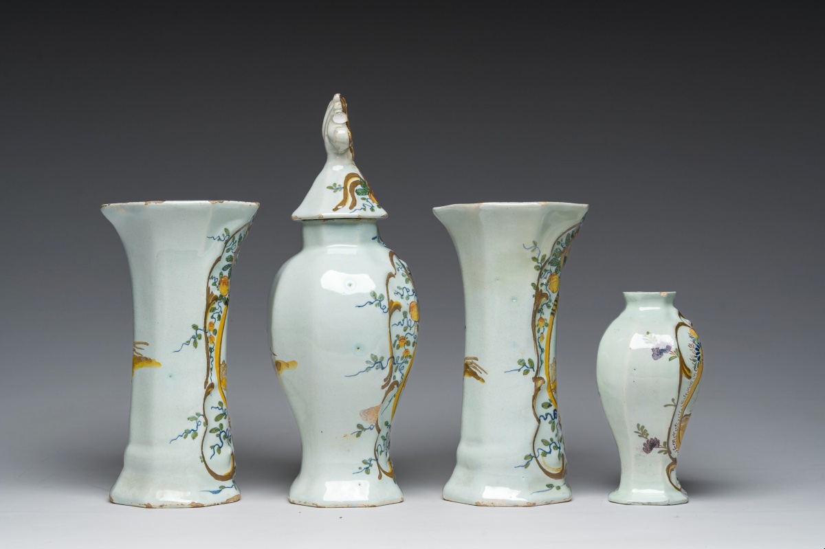 Collection de quatre vases orangistes, Delft, Pays-Bas, 1780-1787-photo-4