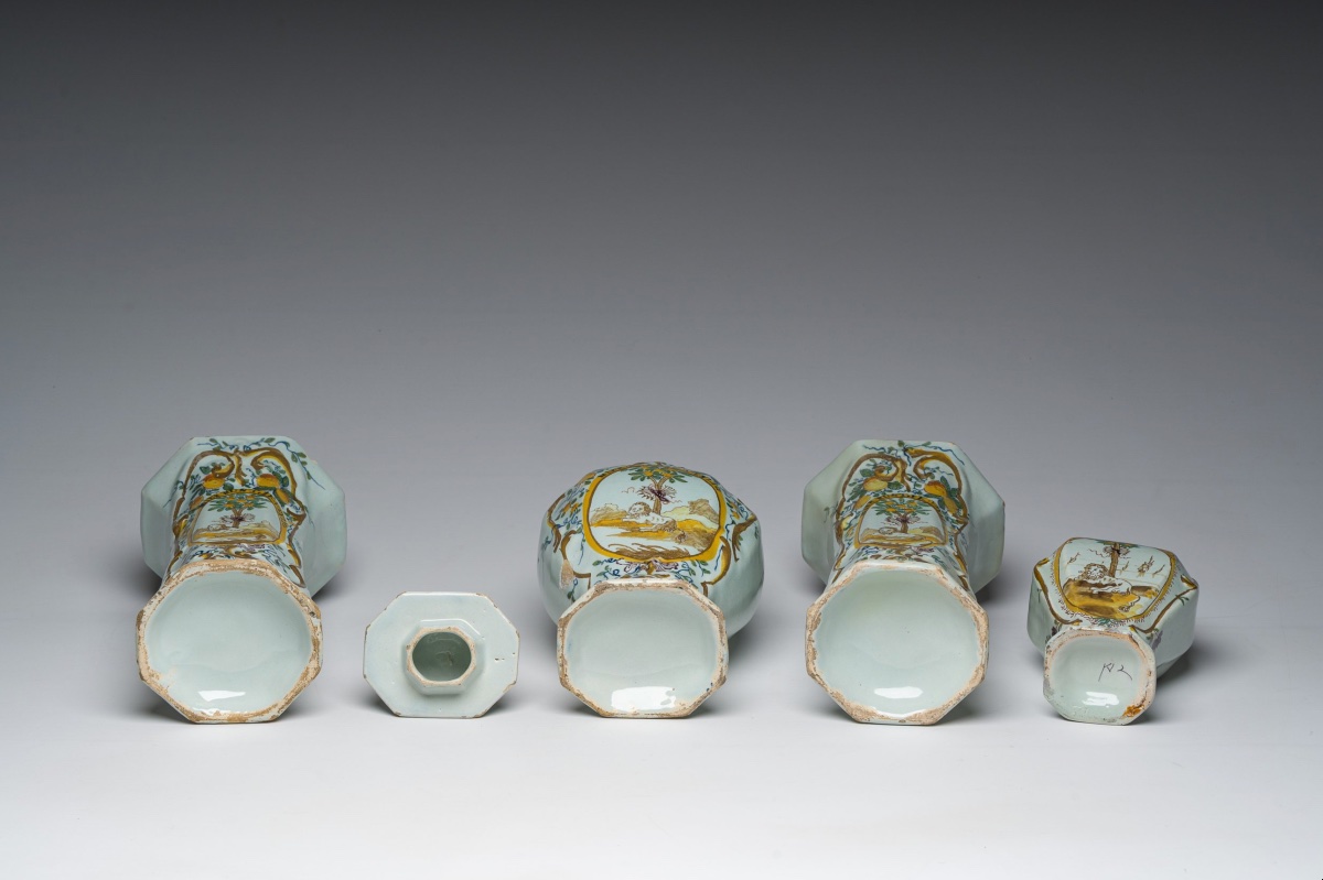 Collection de quatre vases orangistes, Delft, Pays-Bas, 1780-1787-photo-2