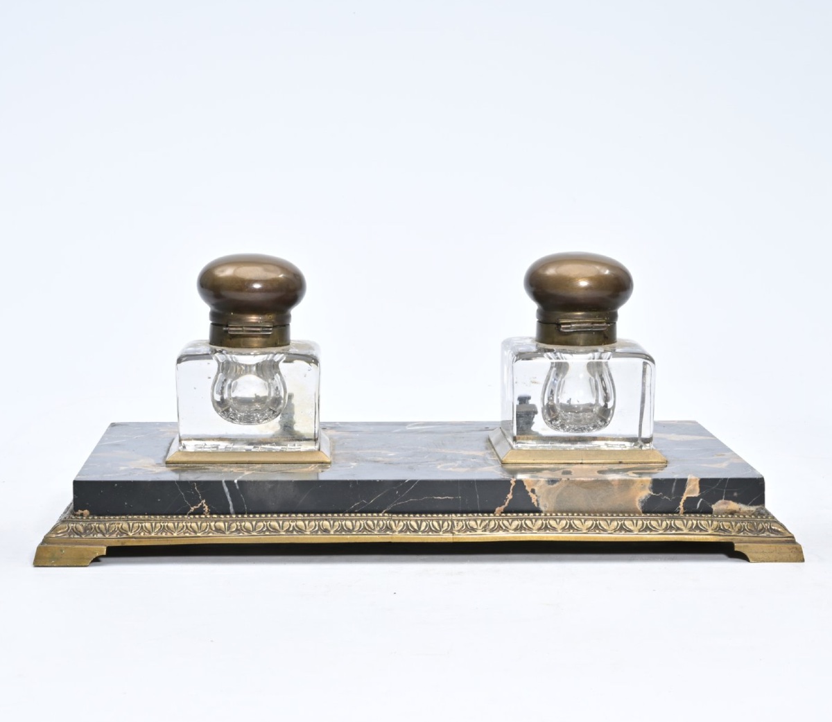 Set Of Two Neoclassical-style Inkwells, Italy, 1890–1910-photo-3