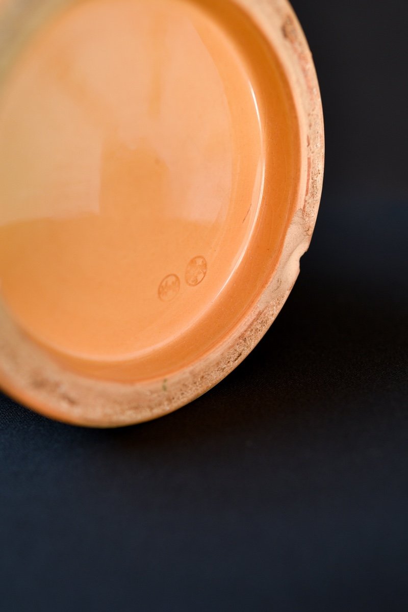 Japanese Slip Trailing Moriage Vase Ca. 1890 -photo-4