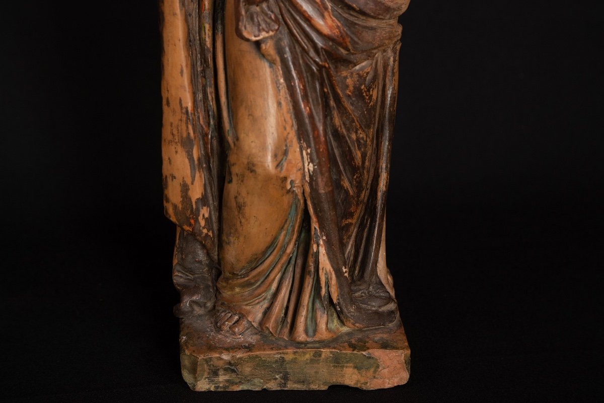 Early 19th Century Terracotta John The Baptist-photo-3