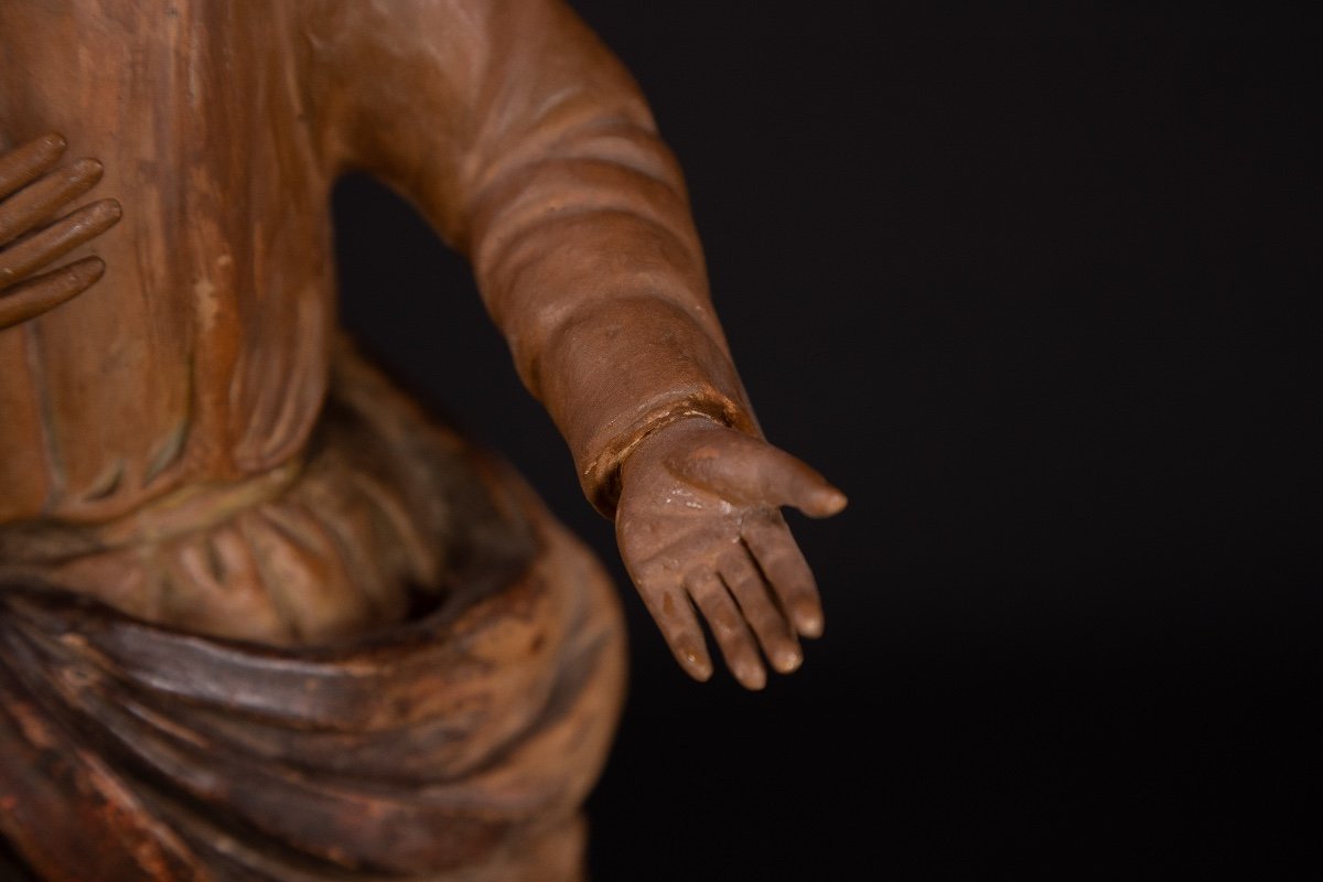 Early 19th Century Terracotta John The Baptist-photo-5