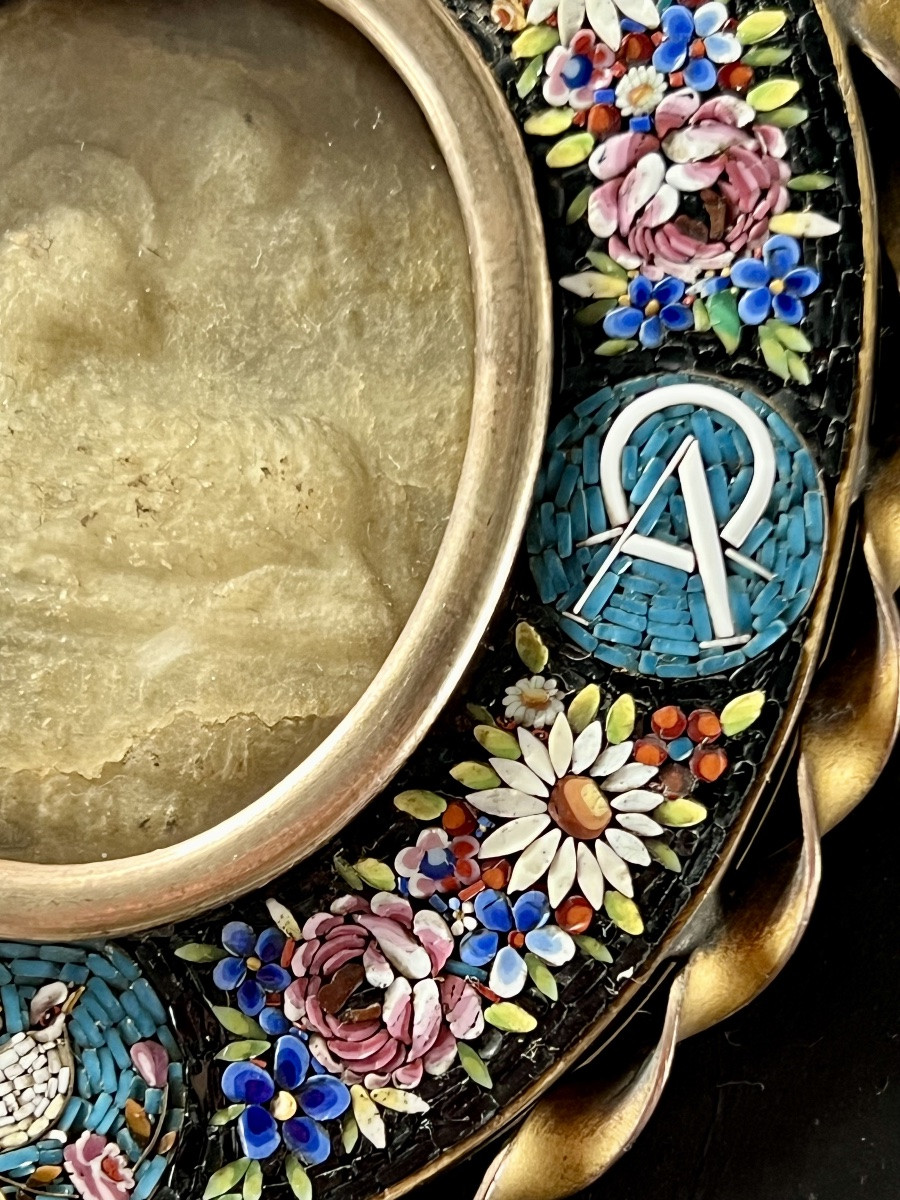 Agnus Dei Reliquary Frame In Micro Mosaics -photo-3