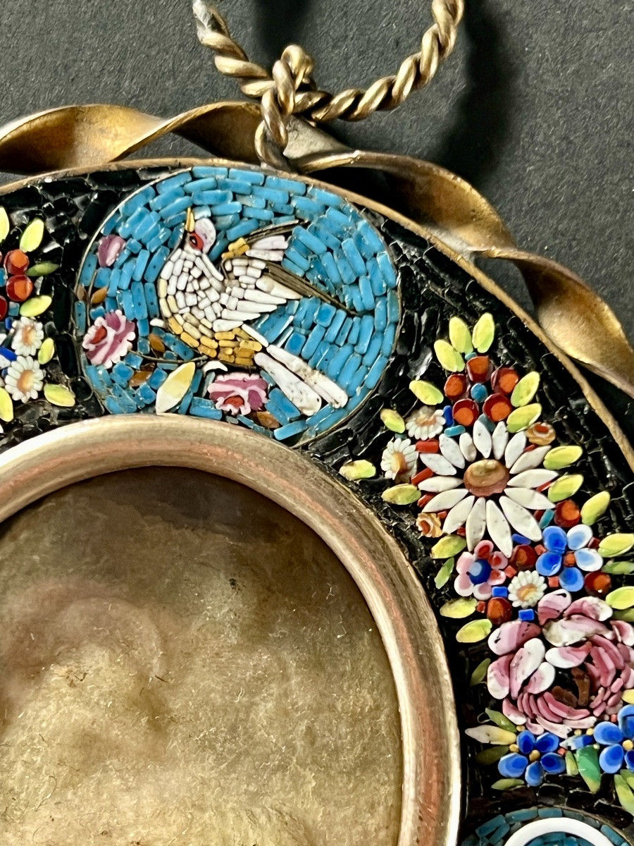 Agnus Dei Reliquary Frame In Micro Mosaics -photo-5
