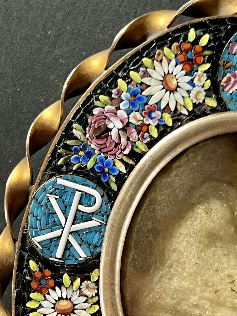 Agnus Dei Reliquary Frame In Micro Mosaics -photo-6