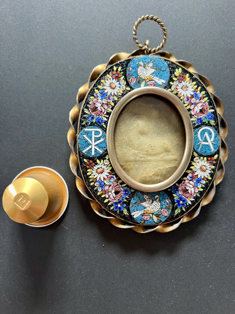 Agnus Dei Reliquary Frame In Micro Mosaics -photo-8