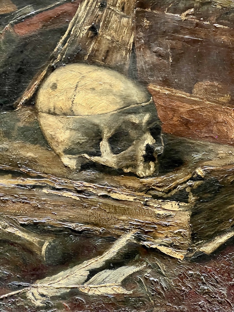 Tableau Ancien - Vanitė - XIXē Siècle