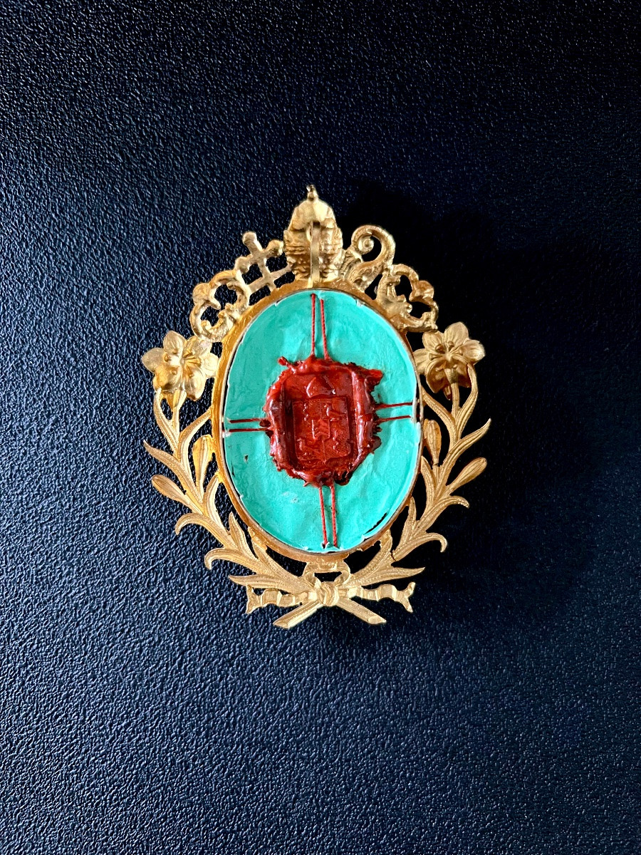 Reliquary - Thorn Of The Crown Of Christ - 19th Century -photo-2