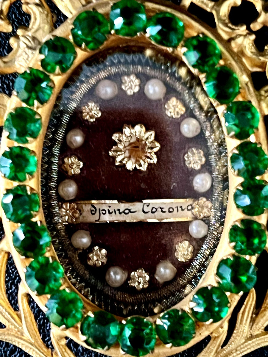 Reliquary - Thorn Of The Crown Of Christ - 19th Century -photo-3