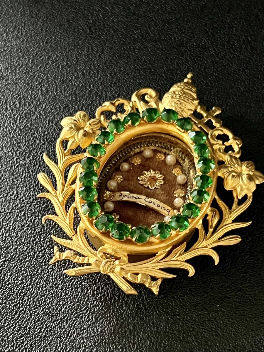 Reliquary - Thorn Of The Crown Of Christ - 19th Century -photo-2