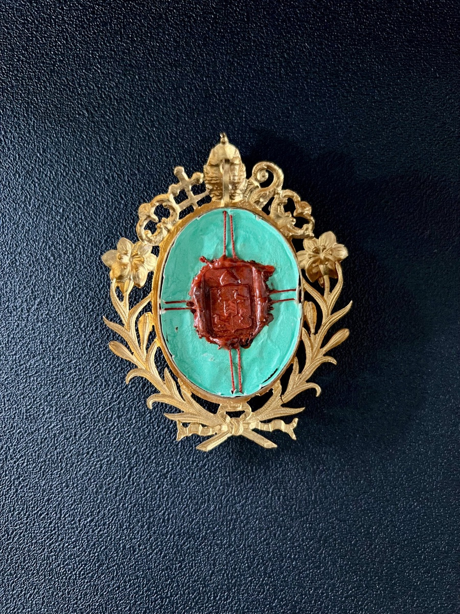 Reliquary - Thorn Of The Crown Of Christ - 19th Century -photo-4