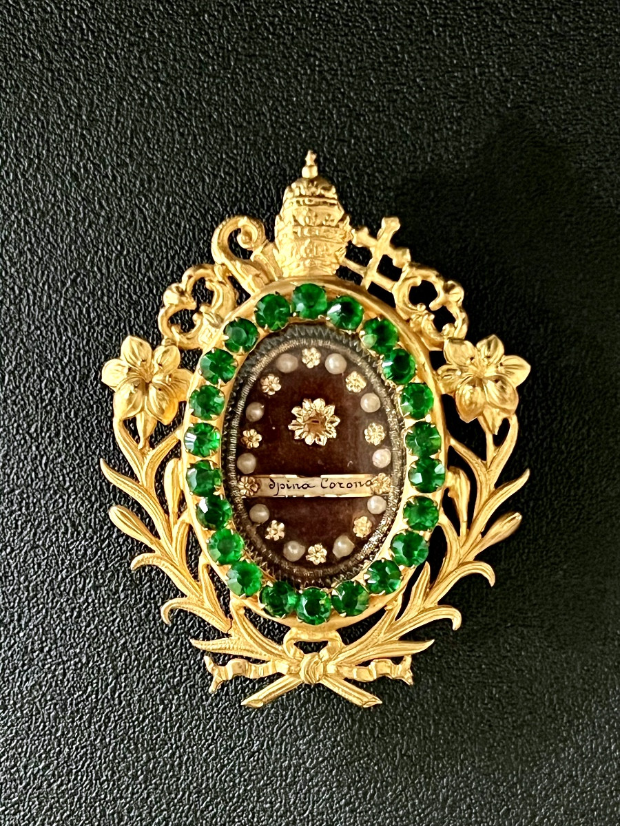 Reliquary - Thorn Of The Crown Of Christ - 19th Century 