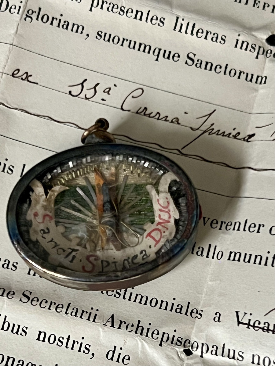 Reliquary Containing A Holy Thorn From The Crown Of Christ, 19th Century - France -photo-4