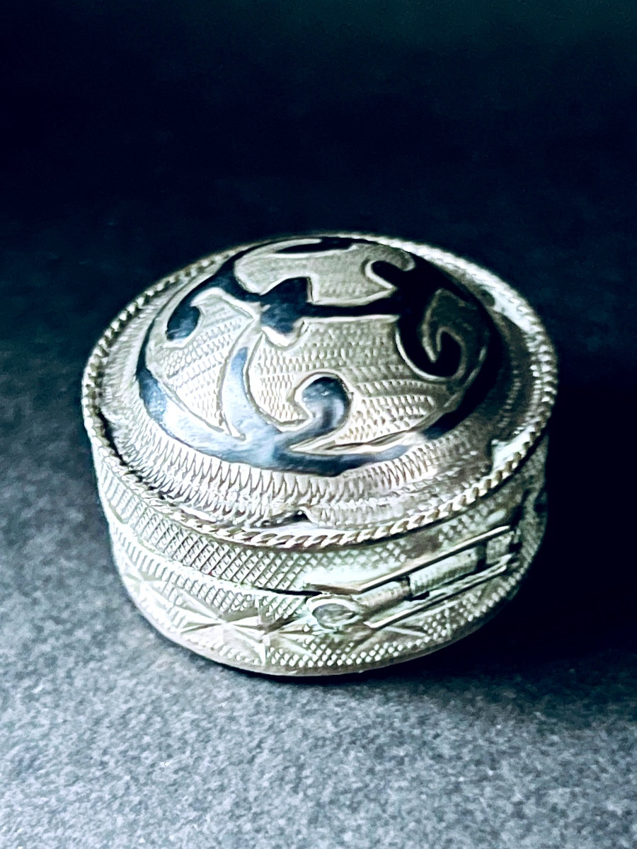 Pilulier en Argent 900 - Empire Ottoman - XIXē 
