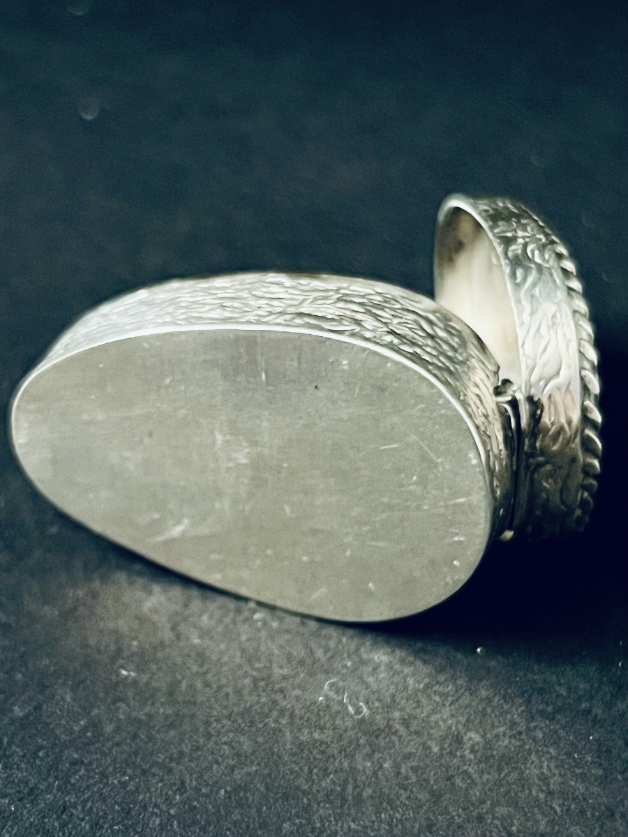 Pilulier en forme de bourse en argent - Empire Ottoman - XIXè-photo-6