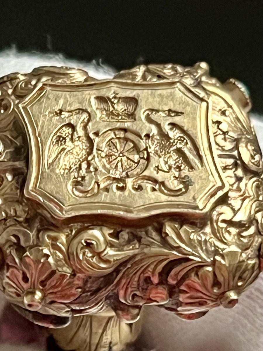 Austro-hungarian Prestige Stamp, 19th Century – Gold, Agate, Garnets And Turquoise-photo-8