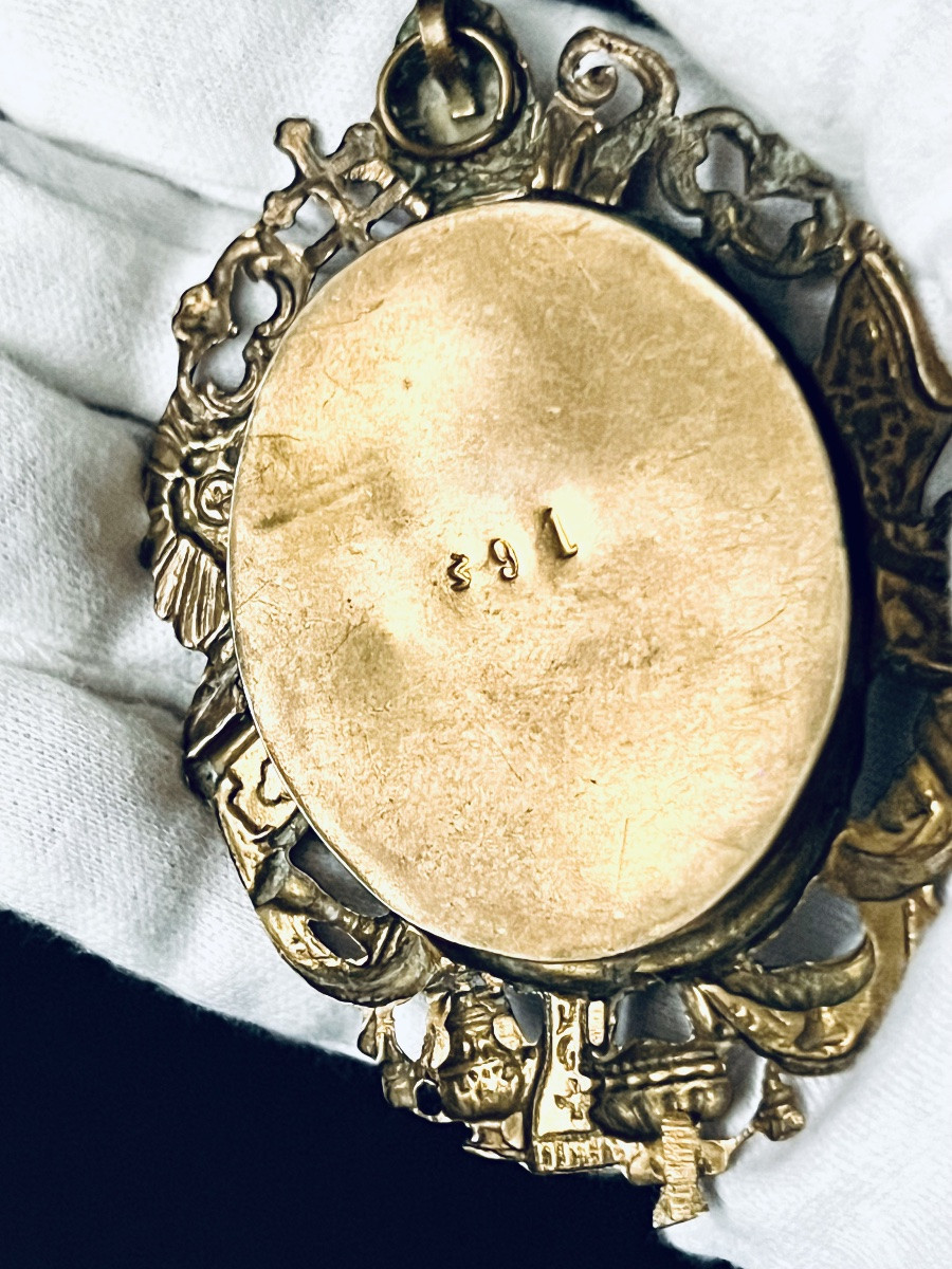 Baroque Reliquary – Relic Of Saint Hubert, Bishop – 18th Century.-photo-7