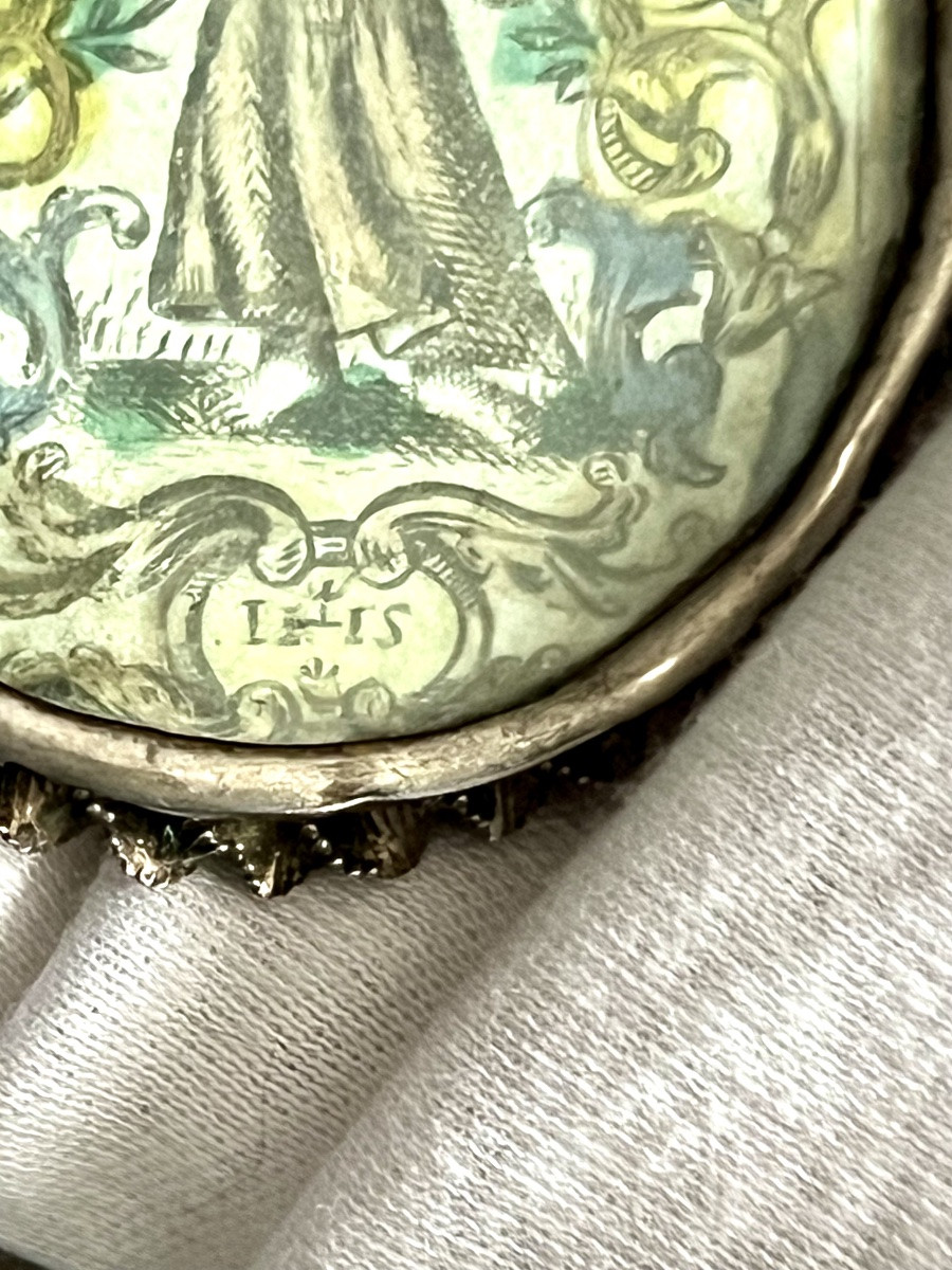 Reliquaire double face en argent  XVIIIē siècle - Espagne-photo-8