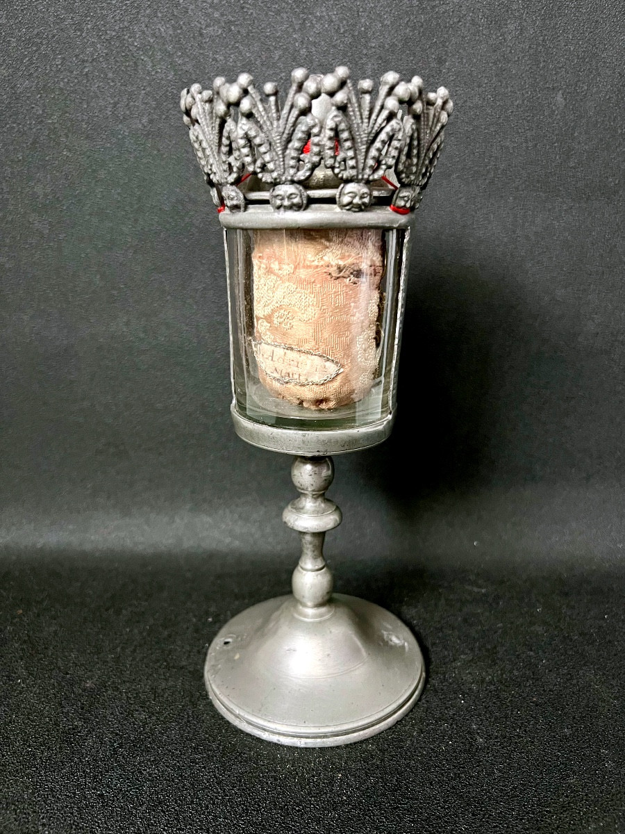 Reliquaire cylindrique de Saint Adrien Martyr – fin XVIIIe  siècle