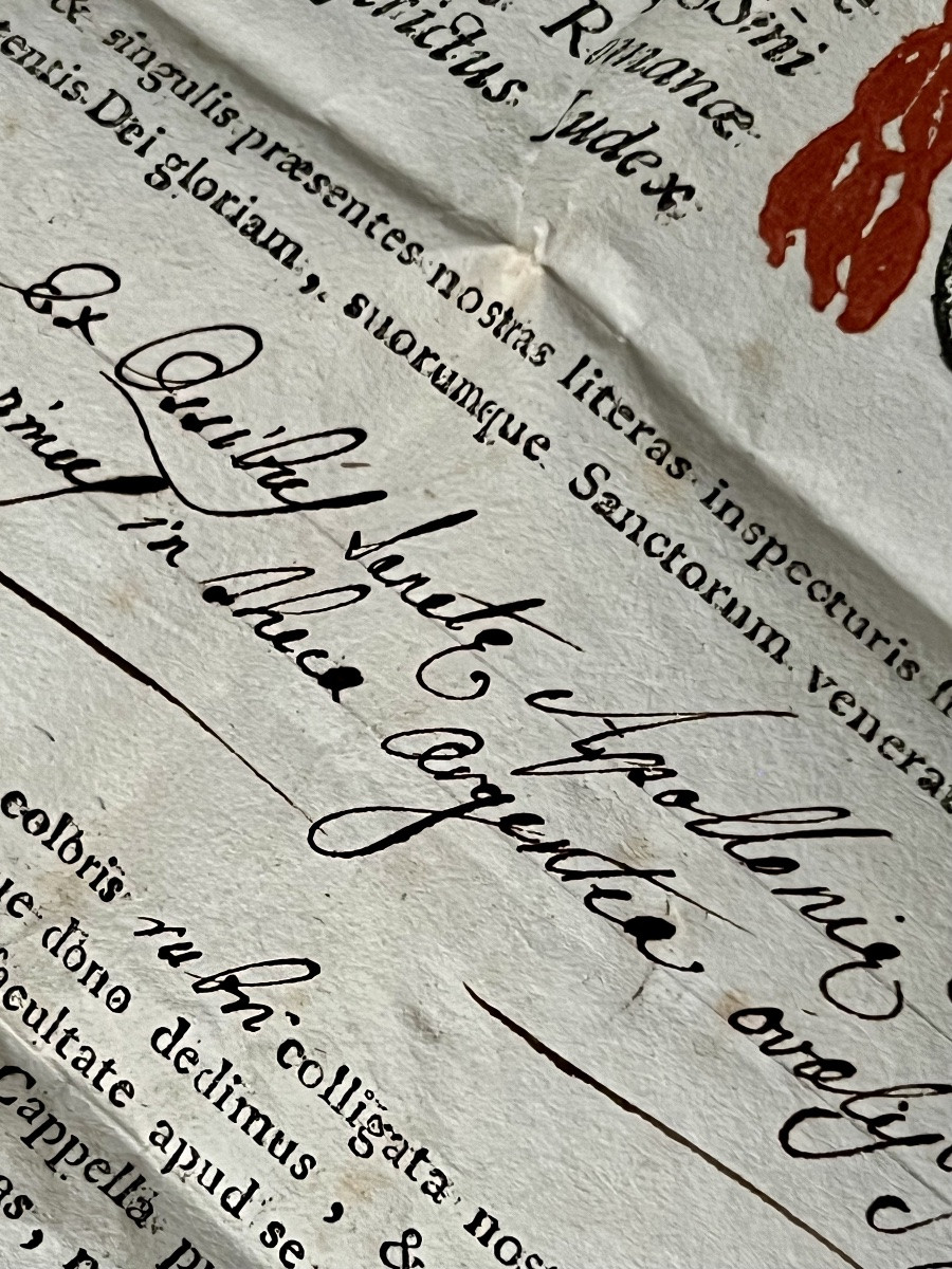 Authentic Reliquary With Relic Of Saint Apollonia (ex Ossibus) - Rome - 1801-photo-6