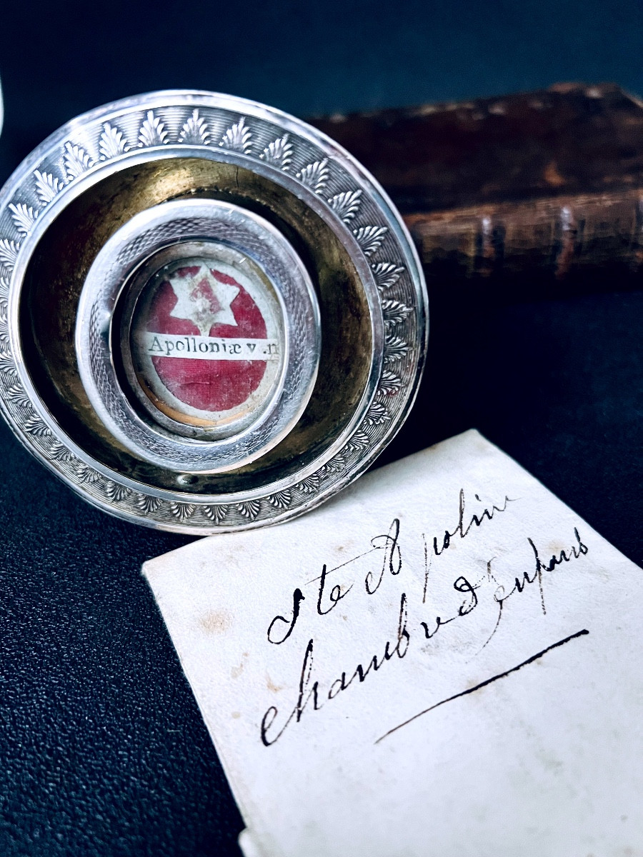 Proantic: Authentic Reliquary With Relic Of Saint Apollonia