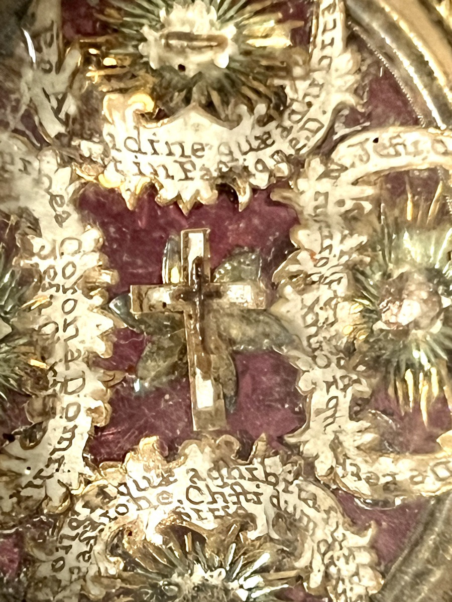 Gold Reliquary With Relic Of  The True Cross And The Passion Of Dnjc , 18th Century - Italy-photo-7
