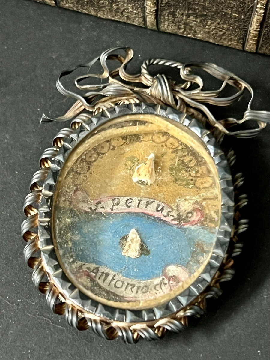 Silver Reliquary – Relics Of Saints Peter The Apostle And Anthony Of Padua, Late 18th Century, Italy-photo-2