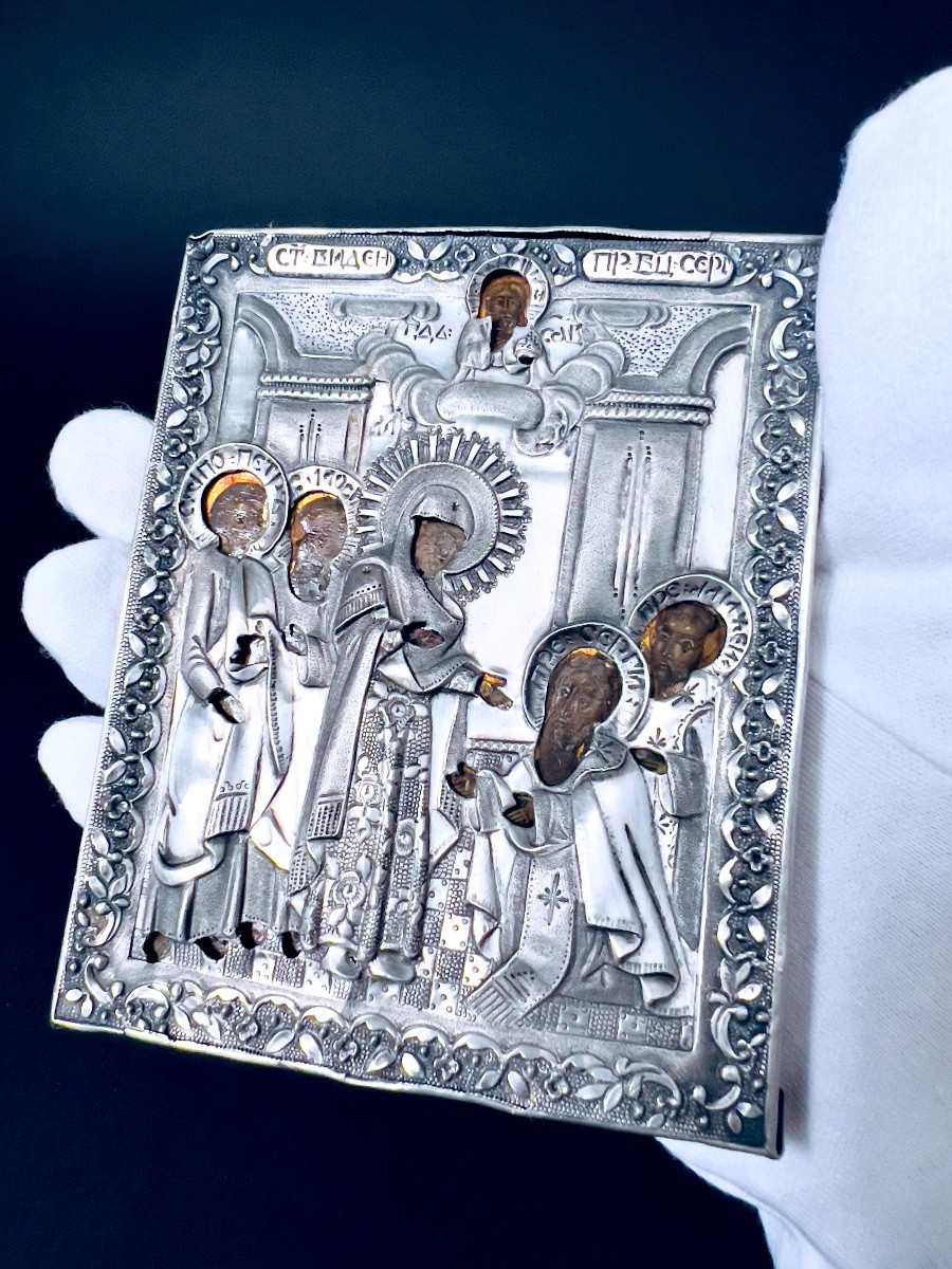 Icône russe à oklad d’argent — Moscou, 1836-photo-2