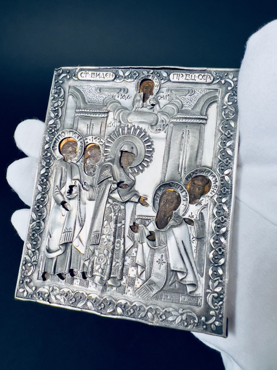 Icône russe à oklad d’argent — Moscou, 1836-photo-6