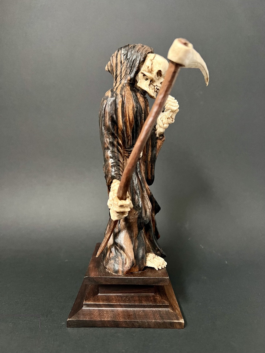 Vanity – Memento Mori, Figure Of Death With A Scythe, 19th Century-photo-1