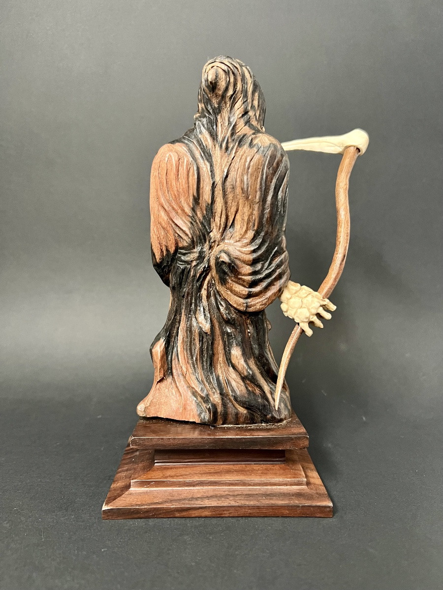 Vanity – Memento Mori, Figure Of Death With A Scythe, 19th Century-photo-2