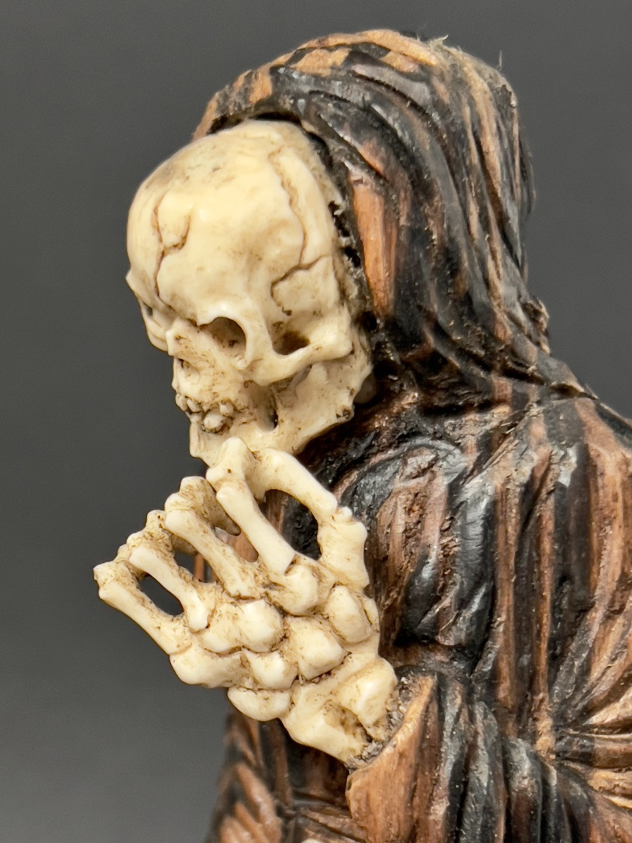 Vanity – Memento Mori, Figure Of Death With A Scythe, 19th Century-photo-5