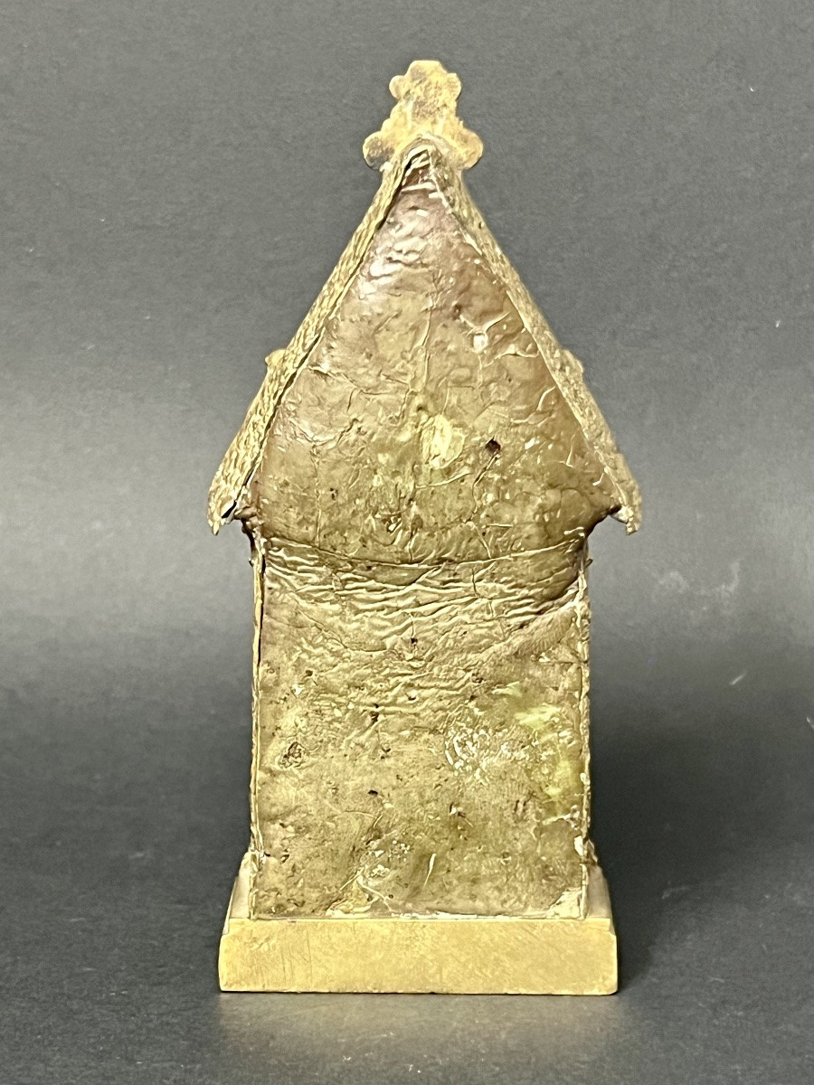 Neo-gothic Reliquary In Gilded Bronze – Relic Of Blessed Alphonsus (b. Alpl. F.)-photo-3