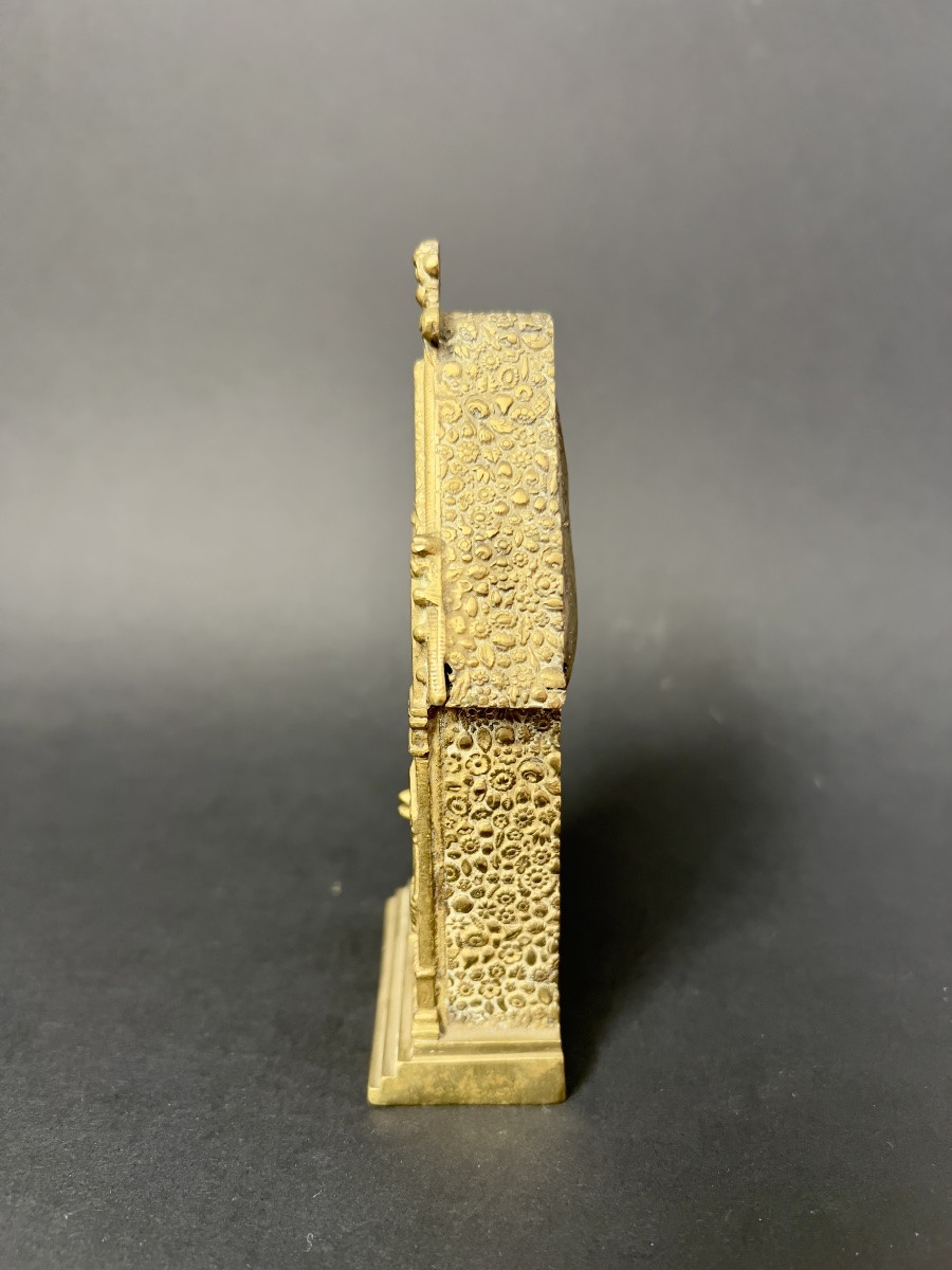 Neo-gothic Reliquary In Gilded Bronze – Relic Of Blessed Alphonsus (b. Alpl. F.)-photo-6