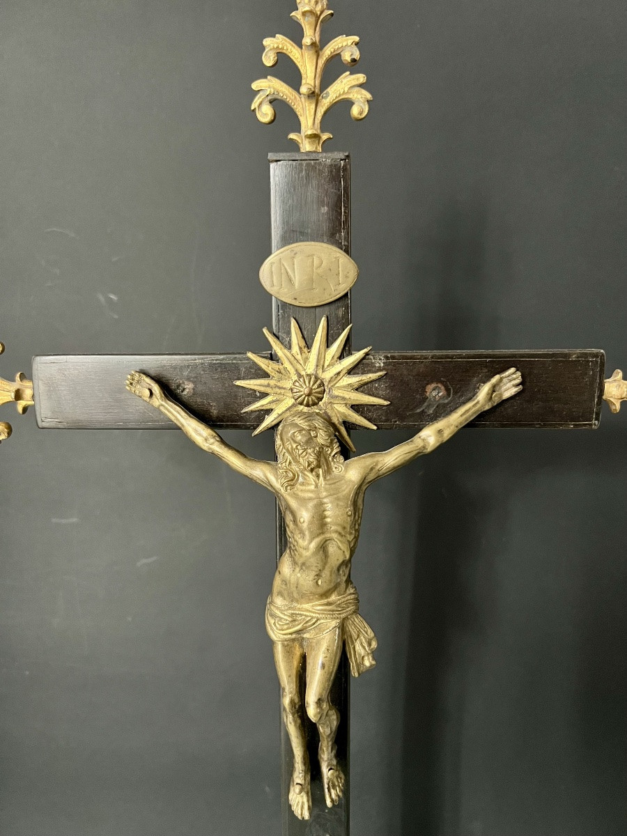Croix reliquaire d’Autel XIXe  -photo-1