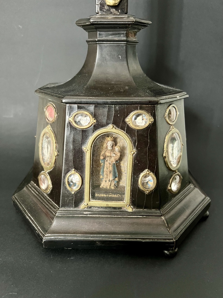 Croix reliquaire d’Autel XIXe  -photo-2