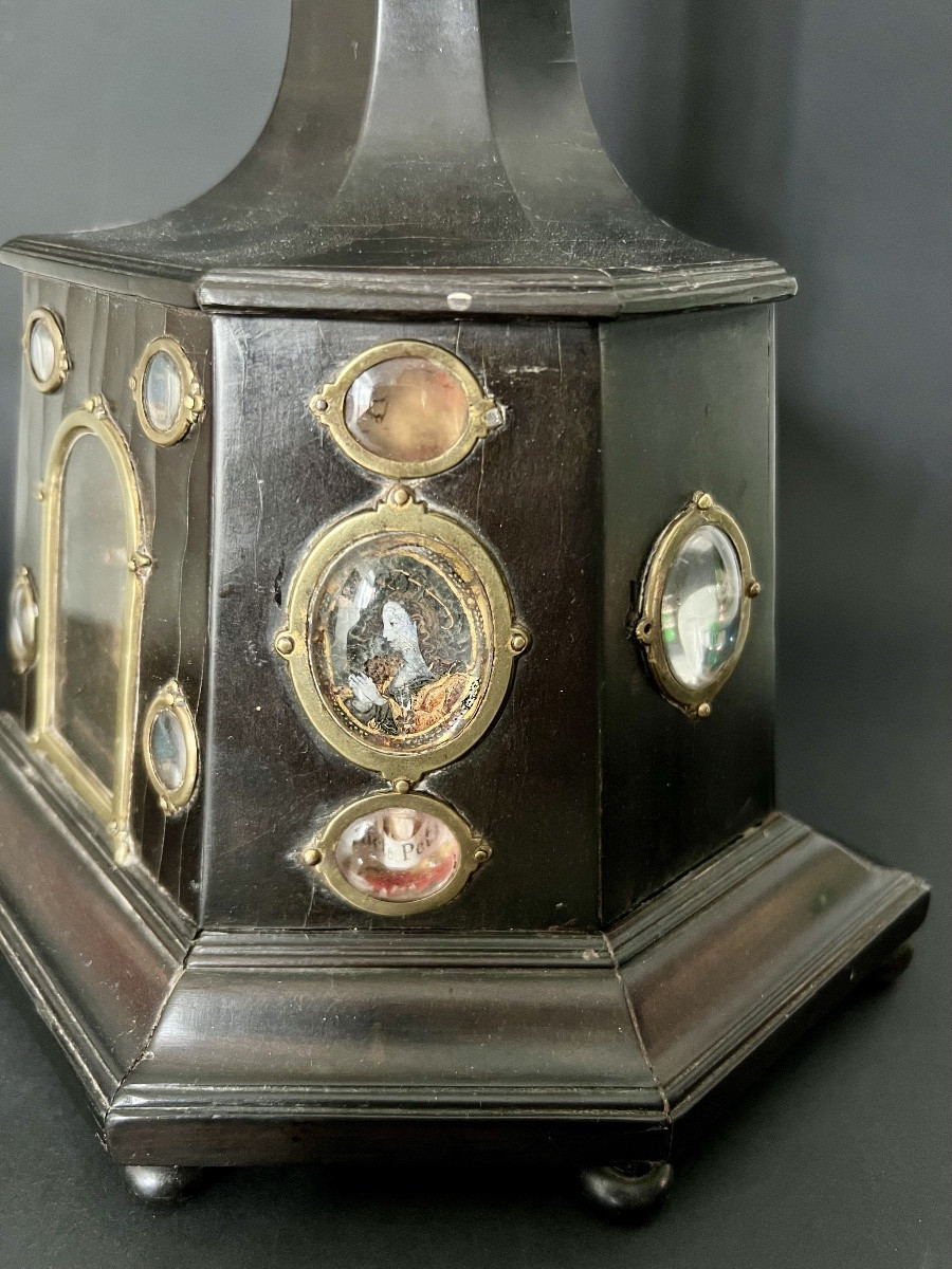 Croix reliquaire d’Autel XIXe  -photo-3