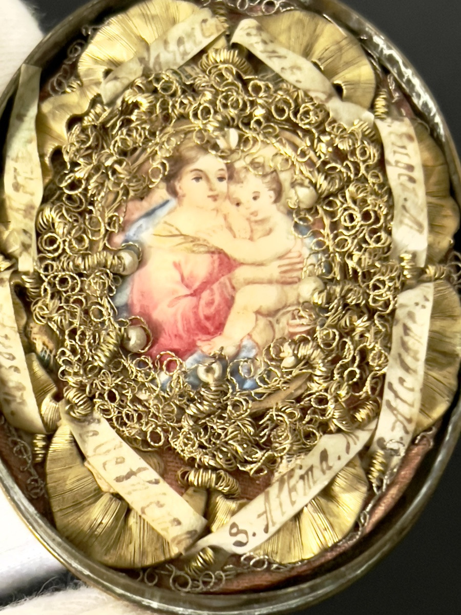 Reliquaire Sainte Vierge et Martyres - XIXē - Italie-photo-6