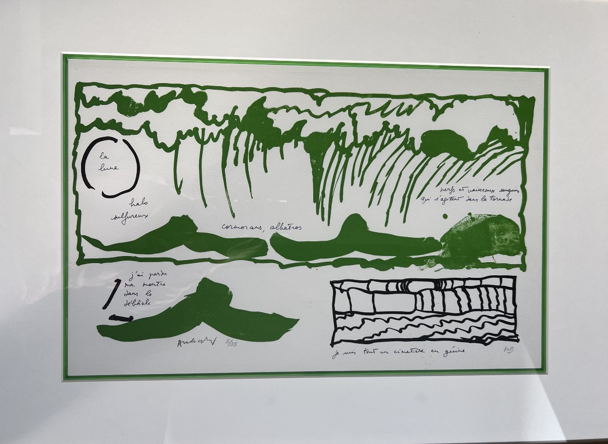 Pierre Alechinsky  Lithographie originale – Le rêve de l’ammonite -photo-2