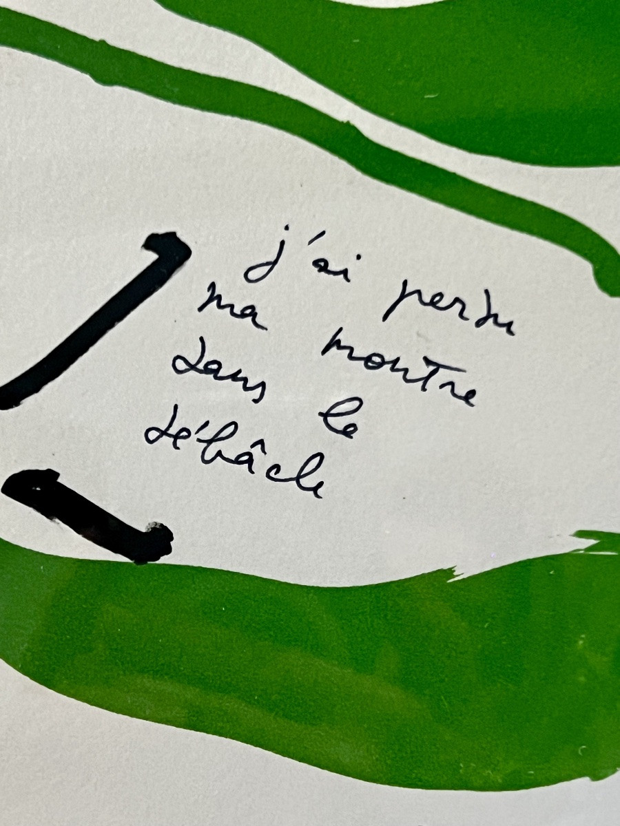 Pierre Alechinsky  Lithographie originale – Le rêve de l’ammonite -photo-2