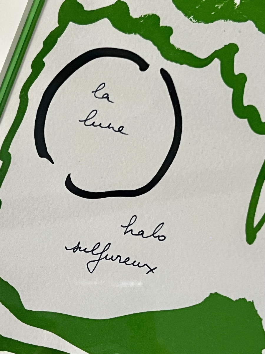 Pierre Alechinsky  Lithographie originale – Le rêve de l’ammonite -photo-3