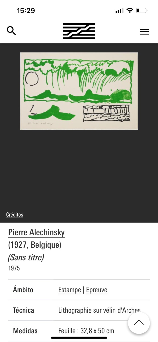 Pierre Alechinsky  Lithographie originale – Le rêve de l’ammonite -photo-8