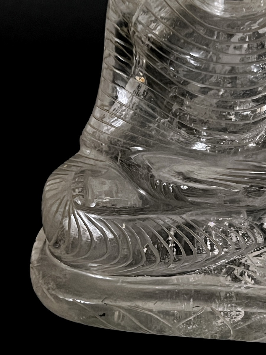 Rock Crystal Buddha Statuette-photo-3