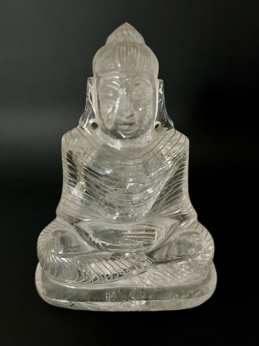 Rock Crystal Buddha Statuette-photo-1