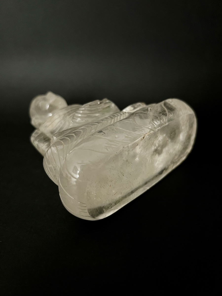 Rock Crystal Buddha Statuette-photo-8