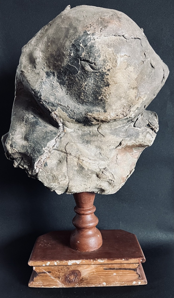 Grande tête du Christ en papier mâché – Italie - XVIIIe siècle-photo-8