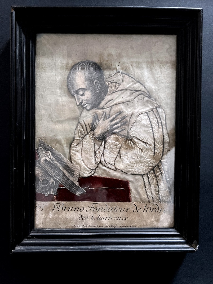 Saint Bruno, fondateur de l’Ordre des Chartreux - Paris XVIIIè siècle-photo-2