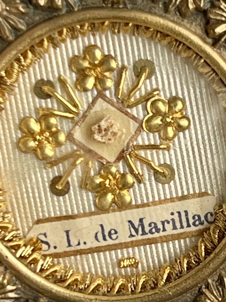 Reliquary – Saint Louise De Marillac – Ex Ossibus – With Authentic Inscription (1939)-photo-4