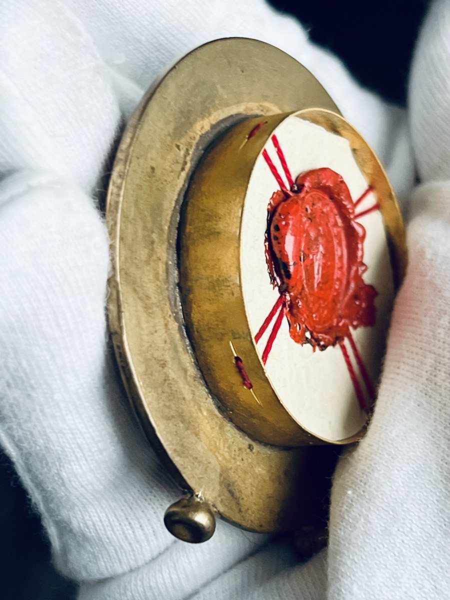 Reliquary – Saint Louise De Marillac – Ex Ossibus – With Authentic Inscription (1939)-photo-7