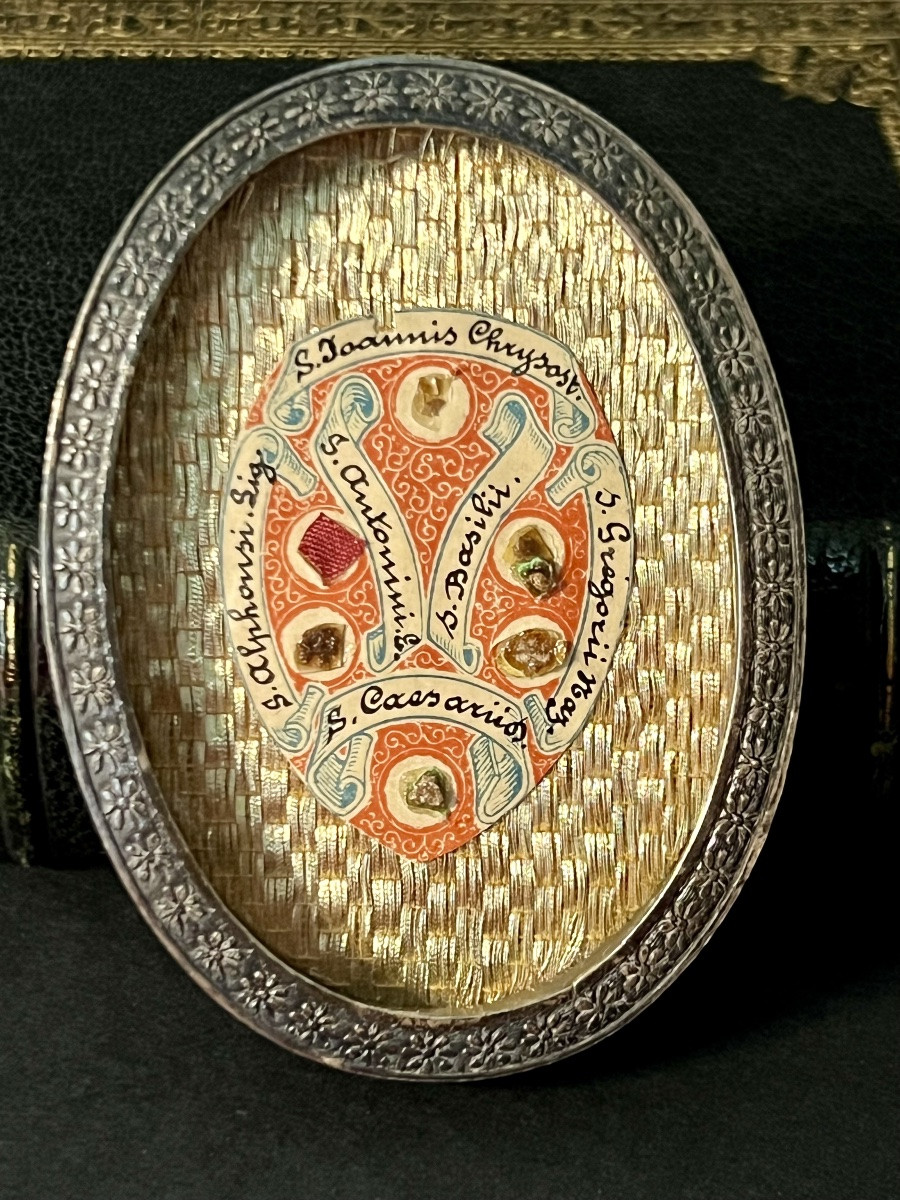 Reliquary Containing 7 Relics Of Fathers And Doctors Of The Church – Italy – Late 17th Century -photo-5